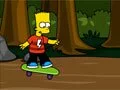 Барт Симпсон катается на скейтборде